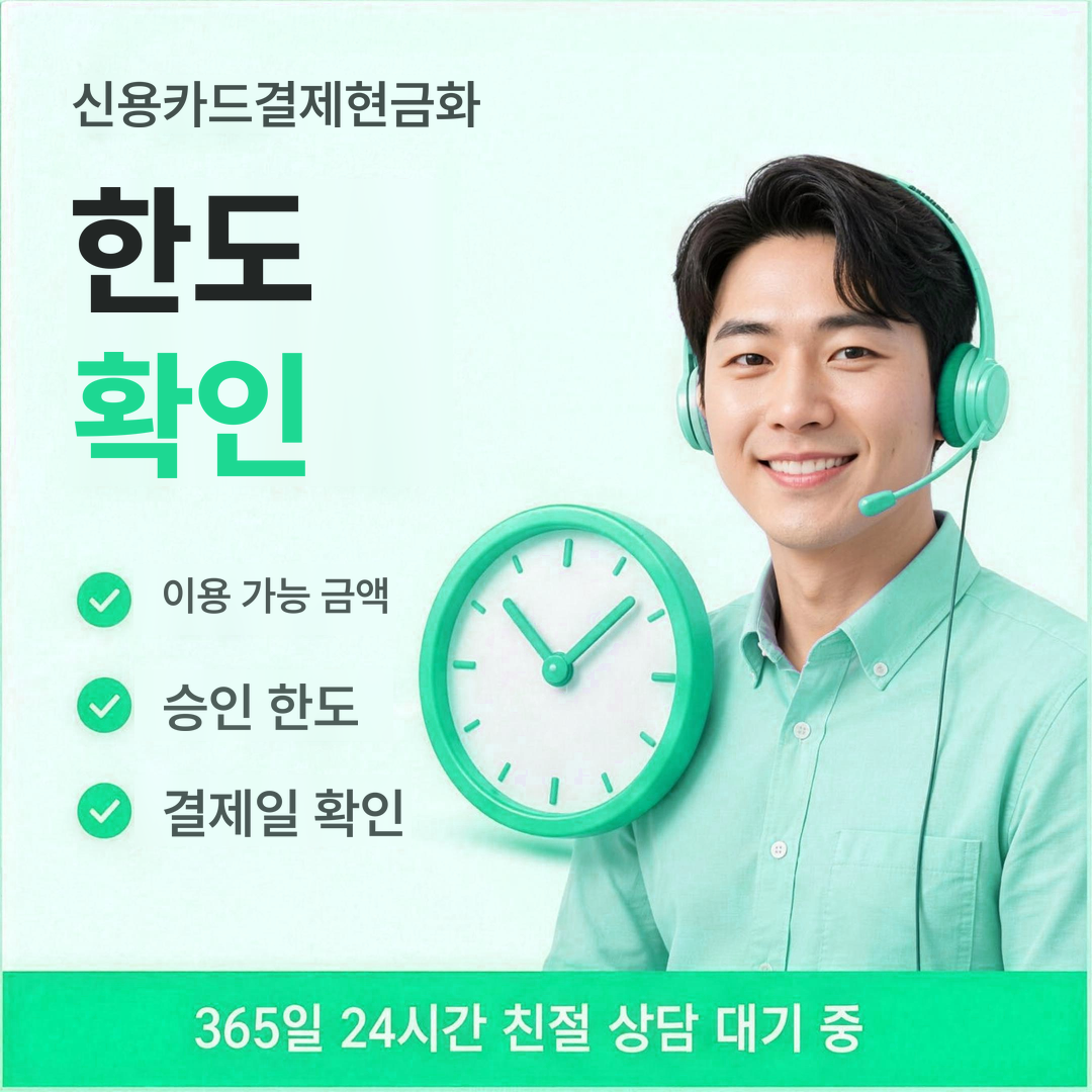 다음머니 신용카드결제현금화 한도 확인 방법 안내